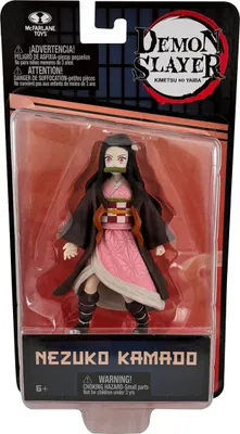 A packaged action figure of Nezuko Kamado from Demon Slayer.