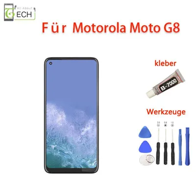 Produktbild von Für Motorola Moto G8 XT2045 LCD Display Bildschirm Touchscreen Schwarz