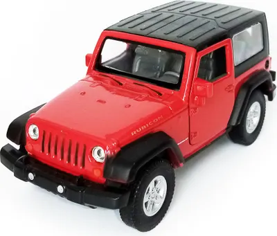 Produktbild von Jeep Wrangler Rubicon aus Metall Modellauto Modell Auto Spielzeugauto Kinder Geschenk 56 (Rot zu)