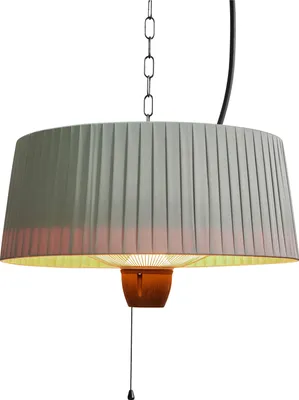 Produktbild von BELIANI Halogen Terrassenheizung Hellgrau Stahl Aluminium 1500 W Elektrisch Terrassen Garten Outdoor Zubehör
