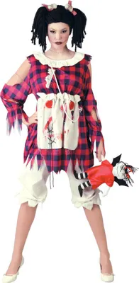 Produktbild von Horror Puppe Kostüm für Damen Gr. M/L, Größe:L