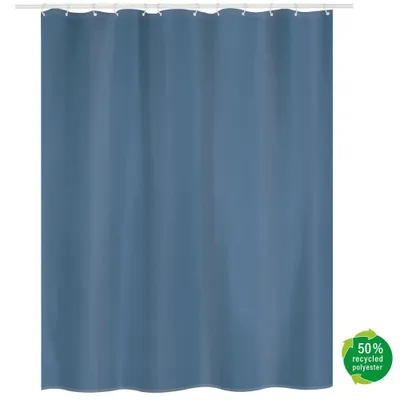 Image de Rideau de douche 120 x 200 cm bleu MSV