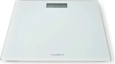 Image de Nedis pèse personne - numérique - blanc - verre trempé - poids max. Capacité de pesage : 150 kg