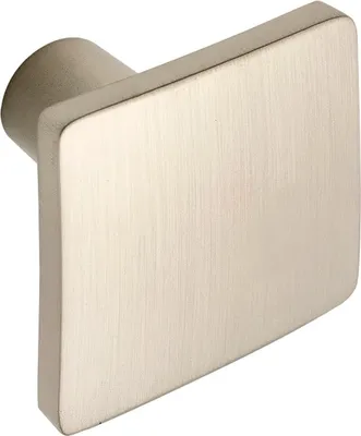 Produktbild von Estamp Möbelknopf Lugus 32x32mm - Knauf für Schrank quadratisch - Möbelknauf, Zinkdruckguss Edelstahl Effekt