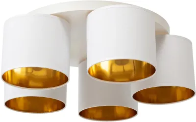Produktbild von VESPILLO Aufbaudeckenleuchte – weiß/gold