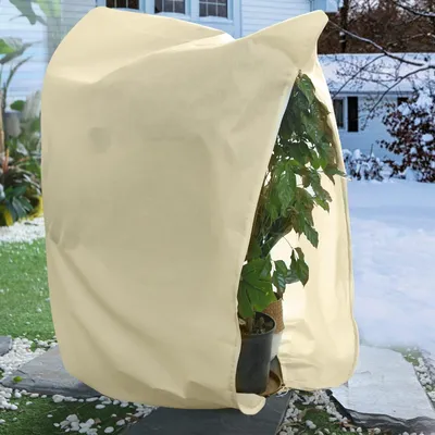 Produktbild von Pflanzenhaube Pflanzenschutzvlies Frostschutz - 200 x 240 cm - Mit Zugkordel und Reißverschluss - Winterschutz