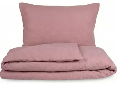 Immagine prodotto di Kvalitex Biancheria da letto in mussola 140x200, 70x90cm rosa