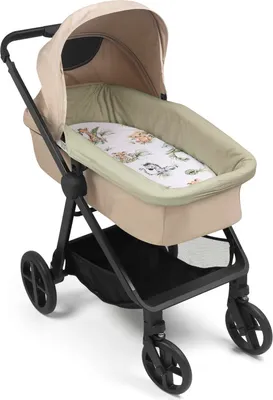 Produktbild von Set für Babygondel - Baumwollprotektor + Spannbetttuch - Savanna Fun