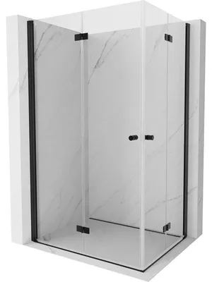 Obrázek produktu pro Mexen Mist-F Duo sprchová kabina skládací levá 90 x 70 cm, transparentní, černá - 8A6-090L-070P-70-00