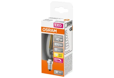 Produktbild von LEDVANCE 4058075437043, 4,8 W, 40 W, E14, 470 lm, 15000 h, Warmweiß