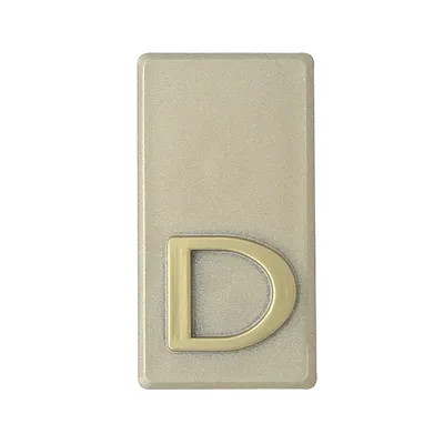 Produktbild von DOMINO Buchstabe Briefkasten Selbstklebend – D | 3D Türbuchstabe Aufkleber | Hausbuchstabe Klebend | Klebebuchstaben Wetterfest | Buchstaben zum Aufkleben | Buchstabenschild | PCV | OLIVE
