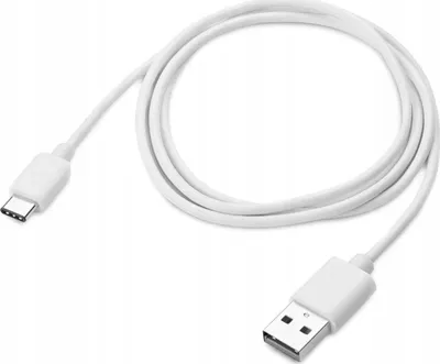 Zdjęcie produktu dla Kabel typ C USB do telefonu laptopa samsung xiaomi 1A biały 2m metry