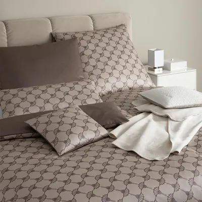 Produktbild von JOOP! Mako-Satin-Bettwäsche Cornflower Double Farbe Taupe Größe 200x200+2x40x80