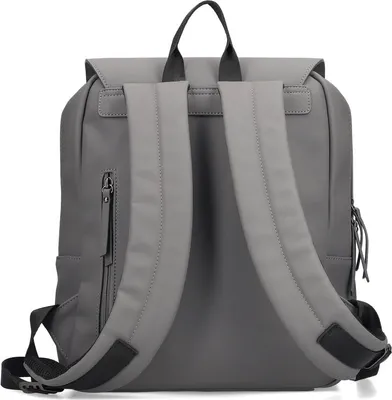 Produktbild von Rieker Damen Rucksack Magnetverschluss Cityrucksack Überschlag H1649, Farbe:Grau