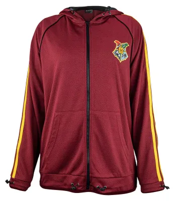 Umhang Trimagisches Turnier, Größe M, rot, Polyester, mit Hogwarts-Wappen