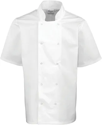 Immagine prodotto di Premier Workwear Giacca da cuoco a maniche corte con borchie sul davanti