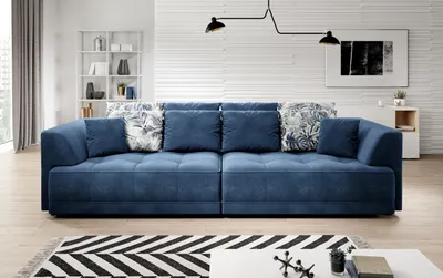 Productafbeelding van Grote xxl stoffen bank, designbank, 4-persoons bank, meubel, comfortabele bank