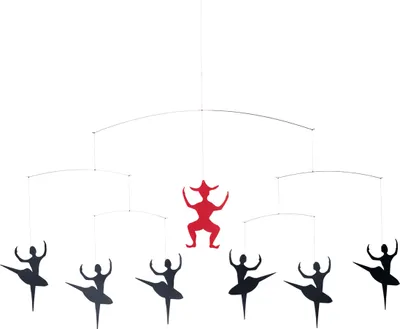 Produktbild von Flensted Mobiles - H.C.A. Ballet schwarz & rot