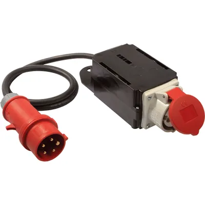 Zdjęcie produktu dla Ogranicznik prądu rozruchowego BACHMANN 16A 3Ph, H07RN-F 5G1.5 z wtyczką CEE 400V IP44
