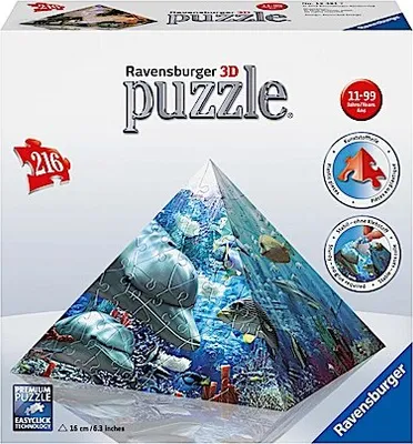 Produktbild von Ravensburger 12478 - Unterwasserwelt - 216 Teile puzzlepyramid