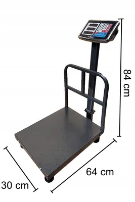 Zdjęcie produktu dla Waga Elektroniczna Magazynowa Sklepowa Platformowa Akumulator LCD 150kg