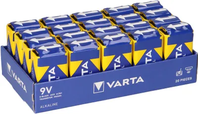 Produktbild von 20 Stück Varta 4022 Industrial 9V Block lose