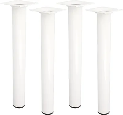 Produktbild von 4er Set Möbelstützen Weiß Möbelbeine Höhe 300mm Möbelfüße Tischbeine Couchfüße ø 30mm Schrankfüße