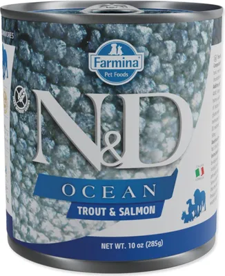 Obrázek produktu pro N&D DOG OCEAN Adult Trout & Salmon 285g