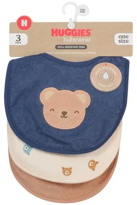 Immagine prodotto di Huggies Clothes Nu8183 Bavaglino 3 pezzi Blu  Bambini Blu Taglia unica
