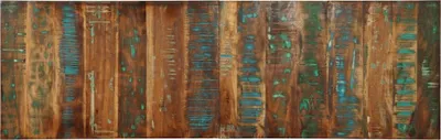 Image de Tête de lit multicolore 160 cm bois massif récupération
