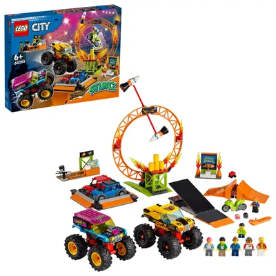 Obrázok produktu pre LEGO 60295 City Stunt Show Arena, sada s monster truckmi, autíčkami, motorkou