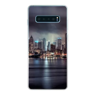 Produktbild von MuchoWow® Handyhülle Schutzhülle Hülle für Samsung Galaxy S10 Plus New York - Amerika - Skyline Silikon Softcase Handy Hülle - Schutzhülle