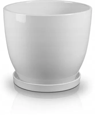Image de Polnix Pot céramique blanc 38x33 cm