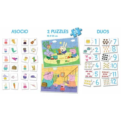 Productafbeelding van Lernspel Peppa Pig Superpakket 4-in-1 van Educa