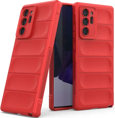 Image de Etui Galaxy Note 20 Ultra, étui protecteur antichoc en TPU Silicone pour Samsung Galaxy Note 20 Ultra 5G Rouge