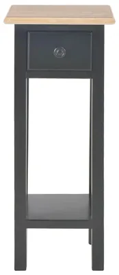 Produktbild von vidaXL Beistelltisch Schwarz 27 x 27 x 65,5 cm Holz