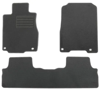 Fußmatten-Set für Honda CR-V, 11/2012-08/2018, 3-teilig, Schwarz