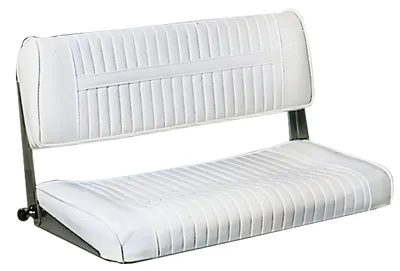 Produktbild von 2er Bootssitzbank klappbar, 800 oder 900 mm breit, Bootssitz mit Moltoprenfüllung & Skai-Kunstleder, für Boote & Camper Größe: 800 mm