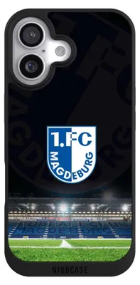 Produktbild von NIVOCASE Handyhülle für Apple iPhone 17 Hülle NIVOpure Case Schwarz Stadion 1. FC Magdeburg 1. FCM
