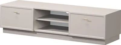 Produktbild von Lorini TV-Schrank 150 cm mit Schubladen – Kaschmir- und Goldgriffe | Farbe: Kaschmir