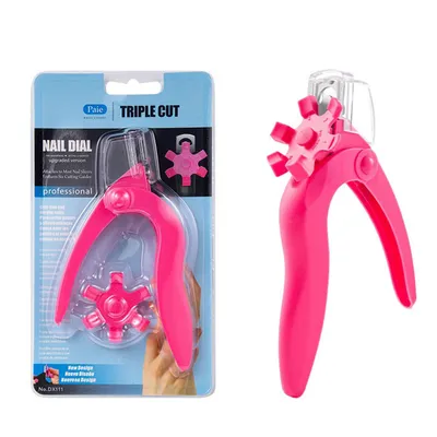 Produktbild von Nagelknipser aus Acryl, Verstellbarer Nagel Trimmer für verschiedene Nagelformen, Rosa