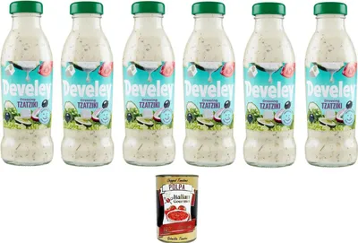 Produktbild von Salsa DRESSING TZATZIKI Sauce 6x 230ml+ Italian Gourmet polpa 400g