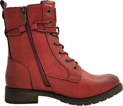 Imagen del producto de Zapatos de cordones Mustang para mujer, color rojo, estilo casual