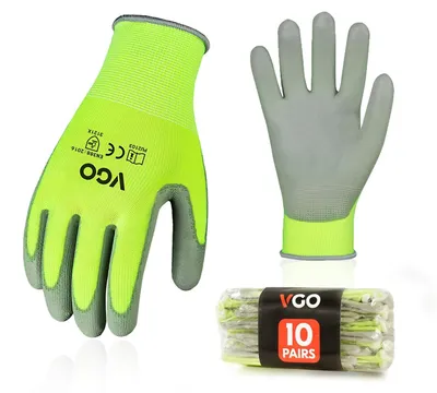Obrázok produktu pre 10 párov ochranných pracovných rukavíc s nitrilovým povrchom