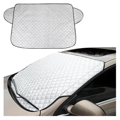 Productafbeelding van Windschermhoes 92x142 cm, waterdicht, opvouwbaar, beschermt tegen vorst en ijs, winterhoes