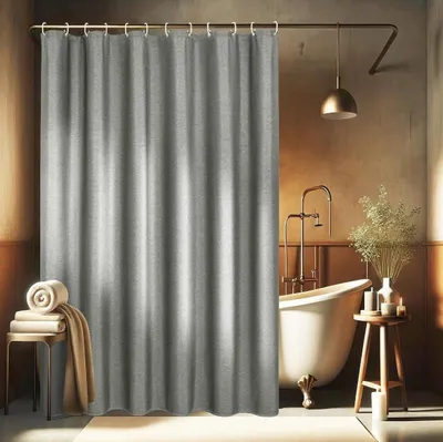 Produktbild von Duschvorhang Badezimmer Polyester wasserabweisend waschbar Anti Schimmel Badvorhang