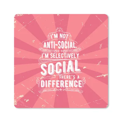 Produktbild von MuchoWow® Mauspad Mousepad Jahrgang - Gestaltung - Text 20x20 cm - Mousepads - Maus Mat - Pad - Mausunterlage - Desk Mat - Bureauartikeln