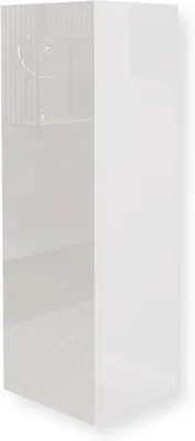 Produktbild von HAJDUK FURNITURE Hängeschrank Hochglanz Weiß 105 cm, schmaler Wandschrank Wohnzimmer, Push-to-Open