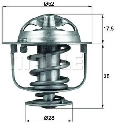 Produktbild von Mahle Thermostat für Honda Rover