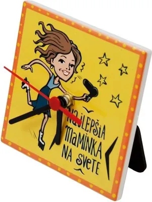 Zdjęcie produktu dla GiftyCity Zegar ceramiczny 11 cm, najlepsza mama
